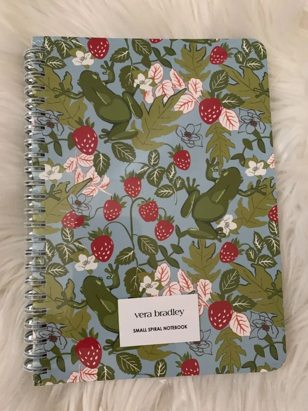 VERA BRADLEY Frogberry Garden Blue Office Supplies SET (6 PIECES SET)